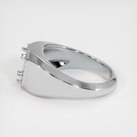 18K White Gold Men's Ring Setting Image