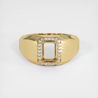 10K Yellow Gold Men's Ring Setting Image
