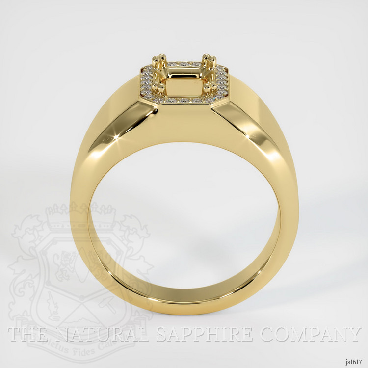 10K Yellow Gold Men's Ring Setting