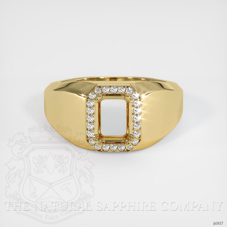 14K Yellow Gold Men's Ring Setting