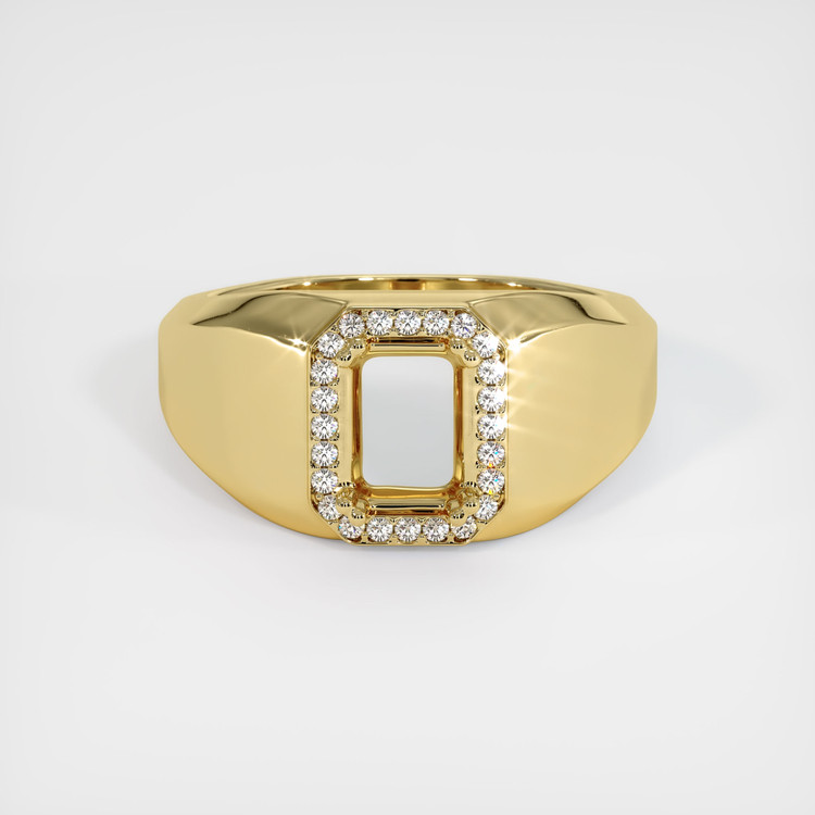 18K Yellow Gold Men's Ring Setting