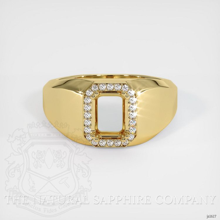 18K Yellow Gold Men's Ring Setting