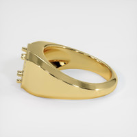 18K Yellow Gold Men's Ring Setting Image