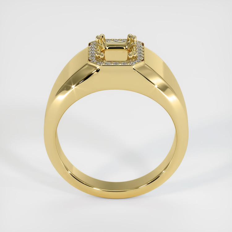 18K Yellow Gold Men's Ring Setting