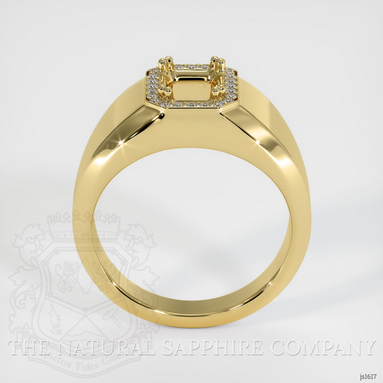 18K Yellow Gold Men's Ring Setting
