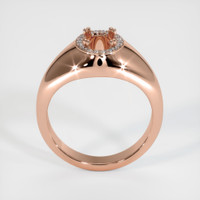 14K Rose Gold Men's Ring Setting Image