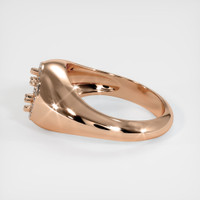 18K Rose Gold Men's Ring Setting Image