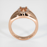 18K Rose Gold Men's Ring Setting Image