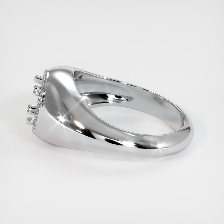 14K White Gold Men's Ring Setting
