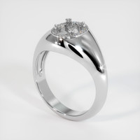 18K White Gold Men's Ring Setting Video