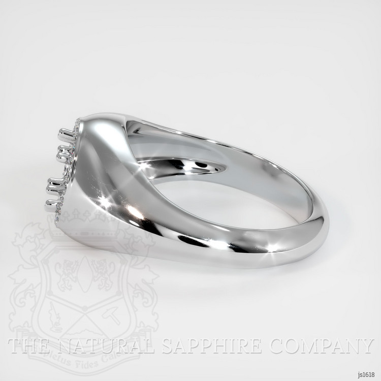18K White Gold Men's Ring Setting
