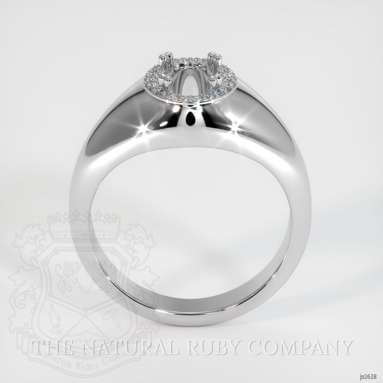 18K White Gold Men's Ring Setting