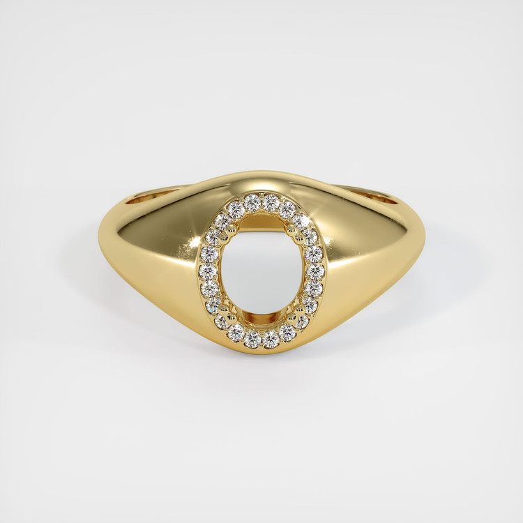 10K Yellow Gold Men's Ring Setting