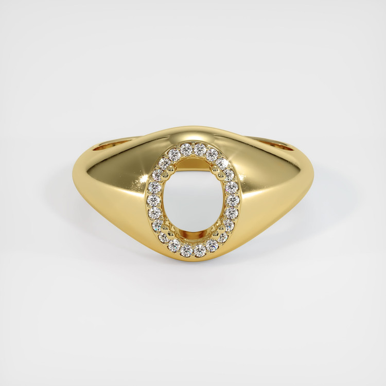 18K Yellow Gold Men's Ring Setting