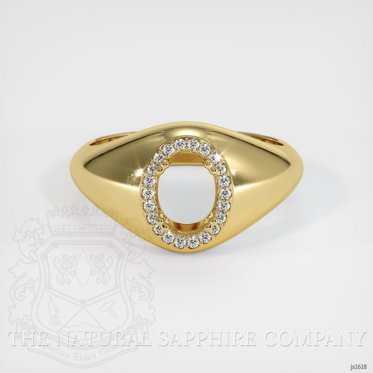 18K Yellow Gold Men's Ring Setting