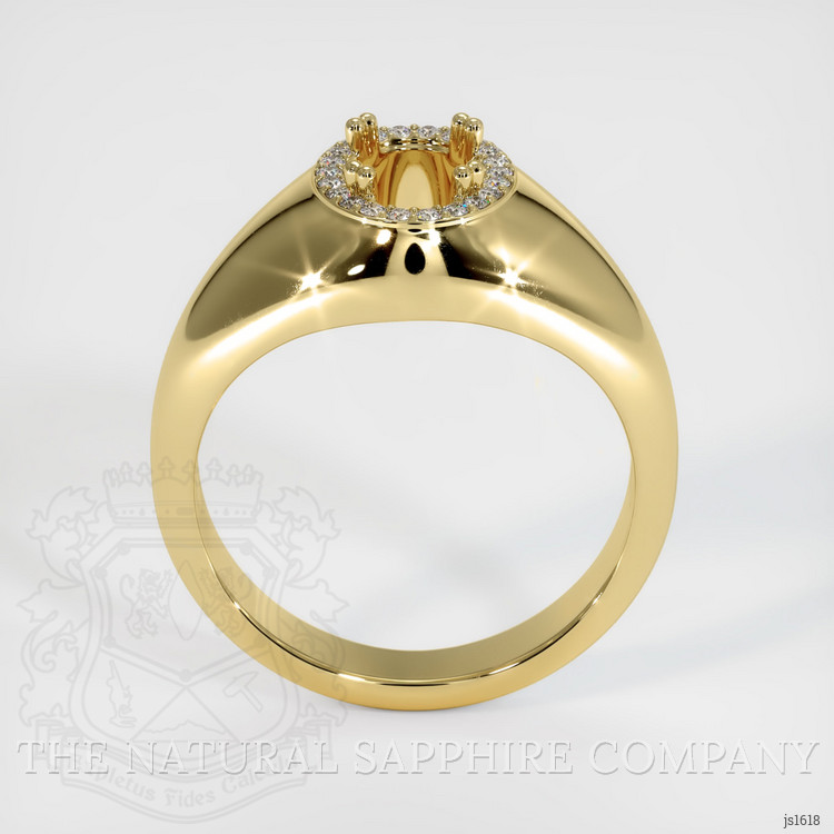 18K Yellow Gold Men's Ring Setting