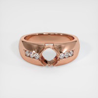 14K Rose Gold Men's Ring Setting Image