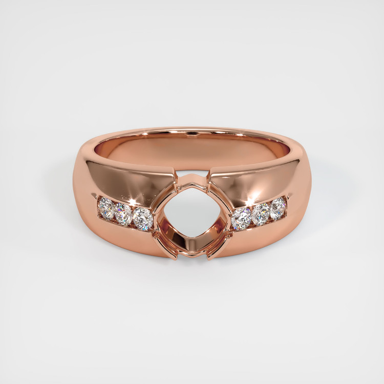 14K Rose Gold Men's Ring Setting