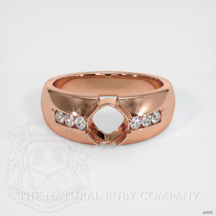 14K Rose Gold Men's Ring Setting