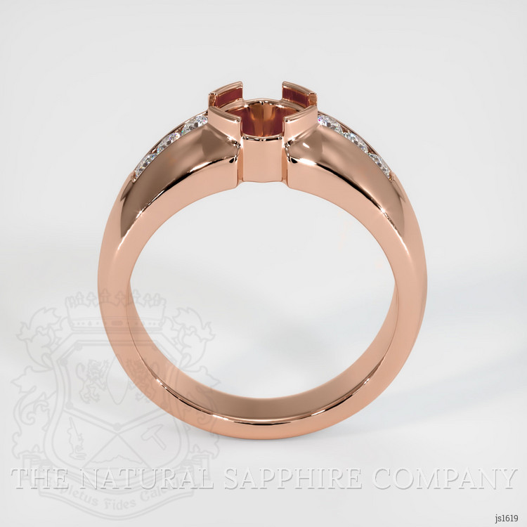14K Rose Gold Men's Ring Setting