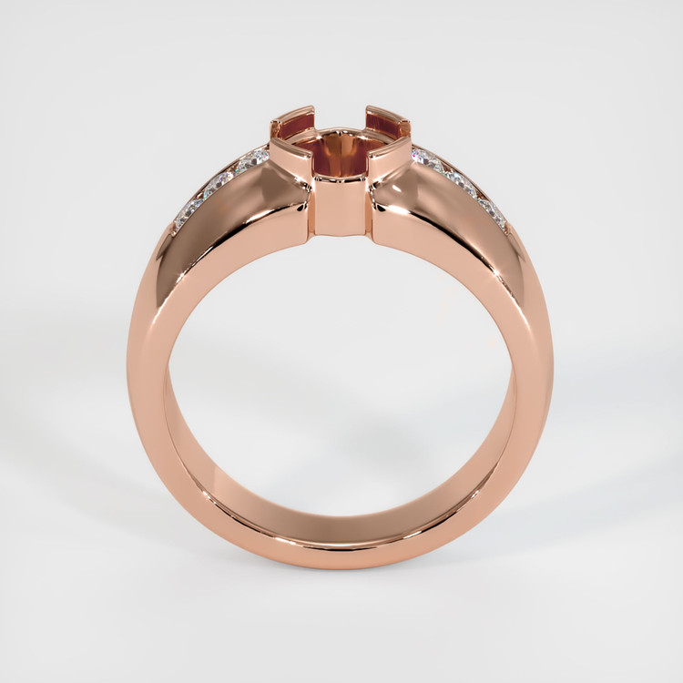 14K Rose Gold Men's Ring Setting