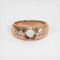 18K Rose Gold Men's Ring Setting Image