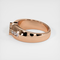 18K Rose Gold Men's Ring Setting Image