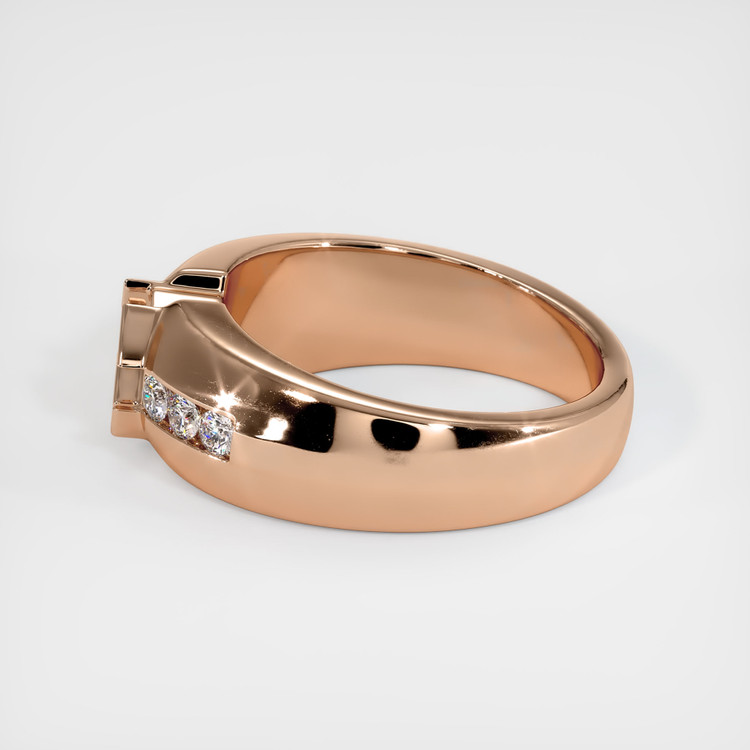 18K Rose Gold Men's Ring Setting