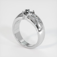 10K White Gold Men's Ring Setting Video