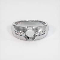 18K White Gold Men's Ring Setting Image
