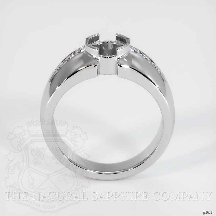 18K White Gold Men's Ring Setting