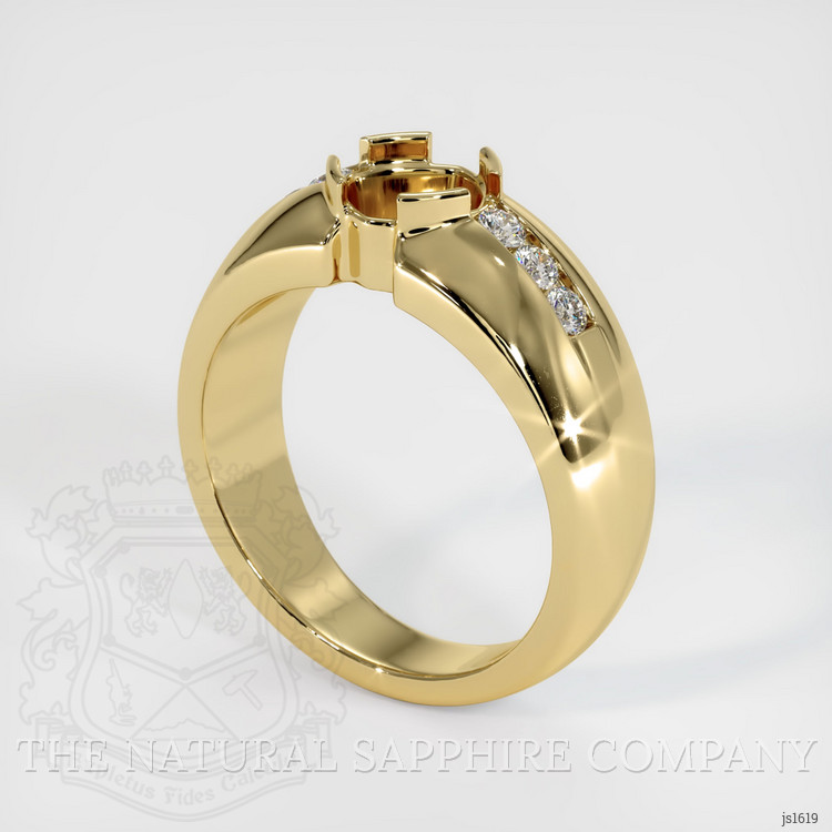 10K Yellow Gold Men's Ring Setting