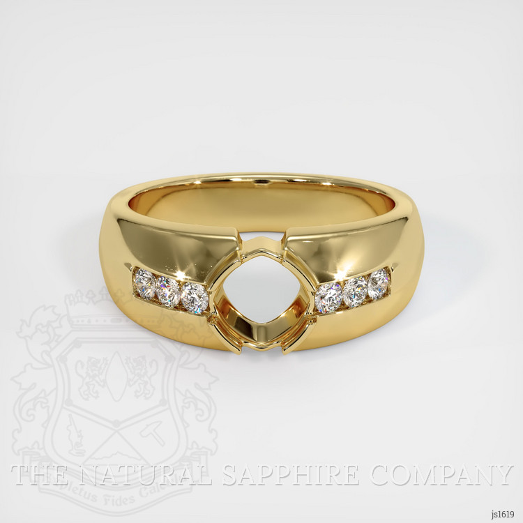 10K Yellow Gold Men's Ring Setting