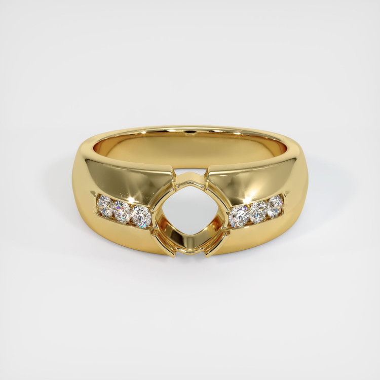 10K Yellow Gold Men's Ring Setting