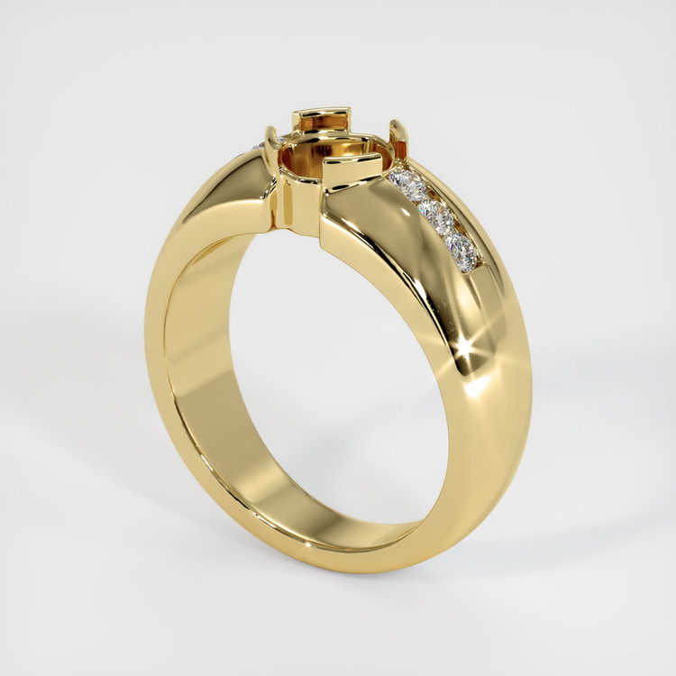 14K Yellow Gold Men's Ring Setting