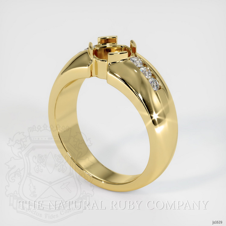 18K Yellow Gold Men's Ring Setting