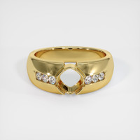 18K Yellow Gold Men's Ring Setting Image