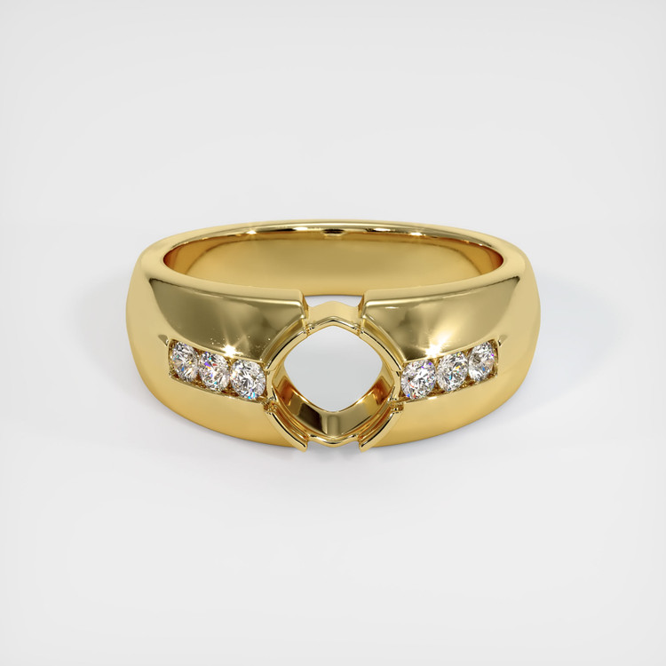 18K Yellow Gold Men's Ring Setting