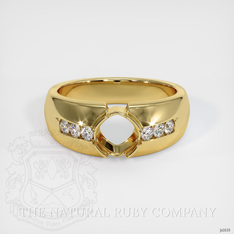 18K Yellow Gold Men's Ring Setting