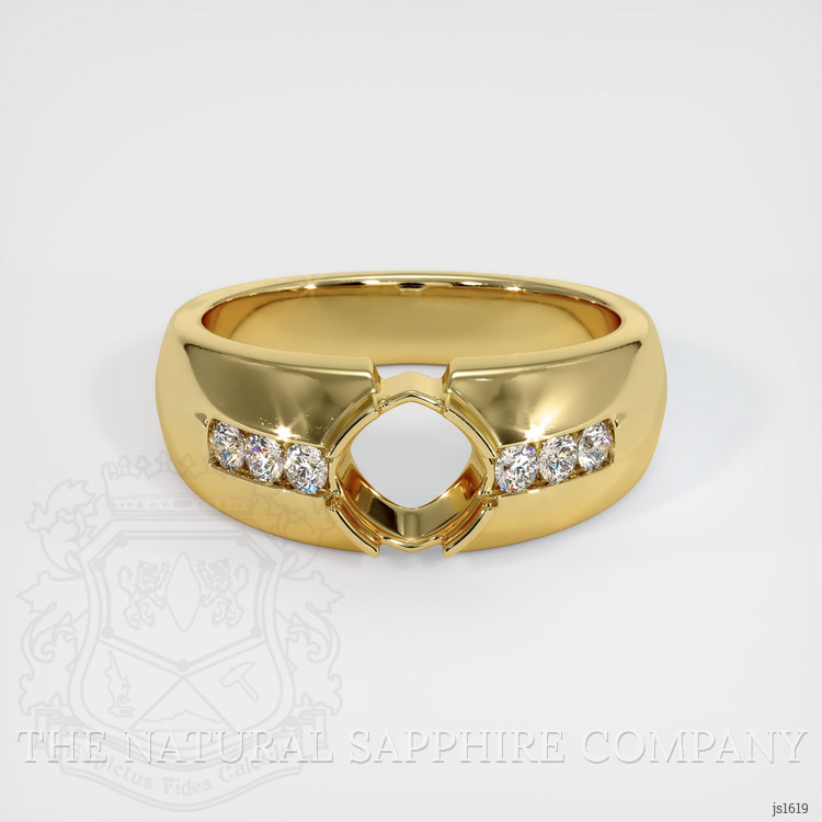 18K Yellow Gold Men's Ring Setting