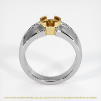 14K Yellow & White Men's Ring Setting Image