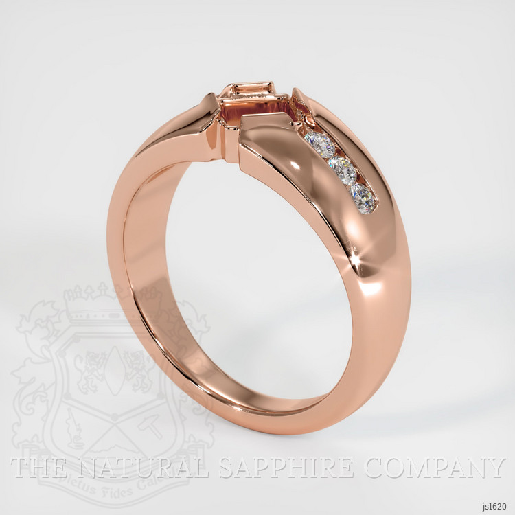 14K Rose Gold Men's Ring Setting