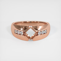 14K Rose Gold Men's Ring Setting Image