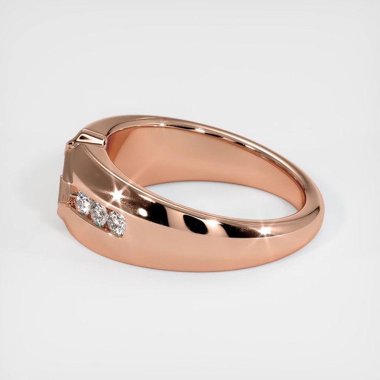 14K Rose Gold Men's Ring Setting