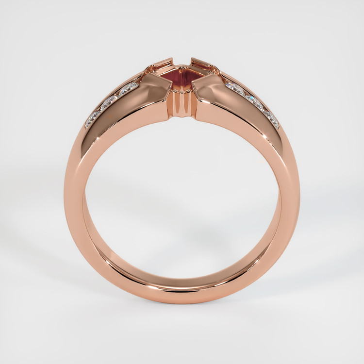 14K Rose Gold Men's Ring Setting
