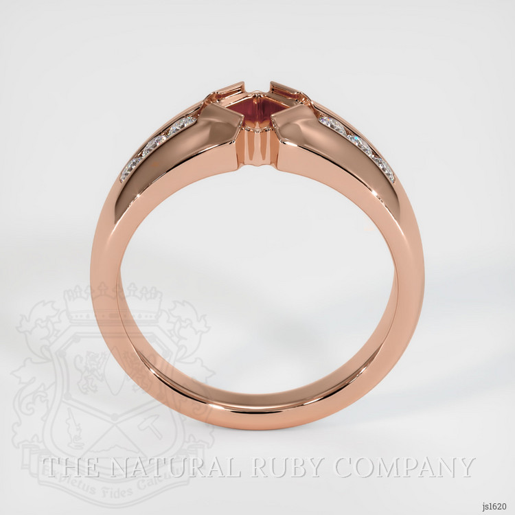 14K Rose Gold Men's Ring Setting
