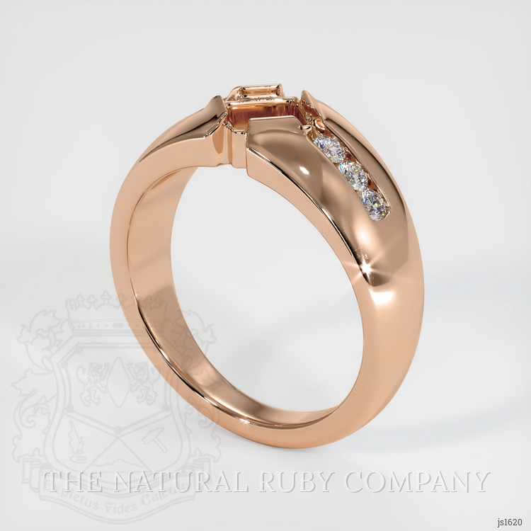 18K Rose Gold Men's Ring Setting