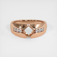 18K Rose Gold Men's Ring Setting Image
