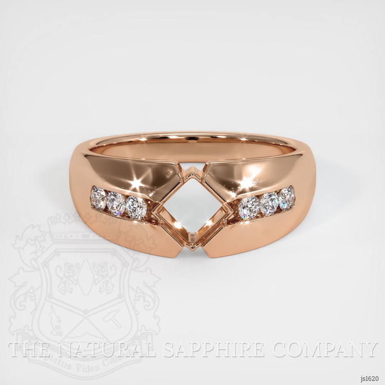 18K Rose Gold Men's Ring Setting