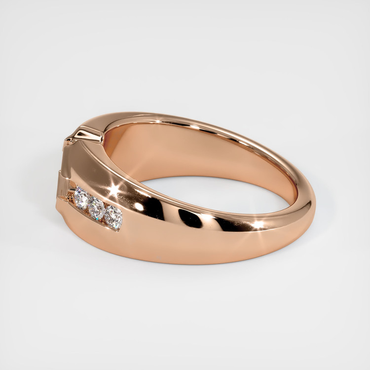 18K Rose Gold Men's Ring Setting